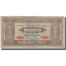 Banknote, Poland, 50,000 Marek, 1922, KM:33, F(12-15)