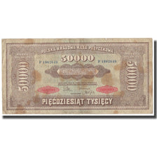 Banknote, Poland, 50,000 Marek, 1922, KM:33, F(12-15)