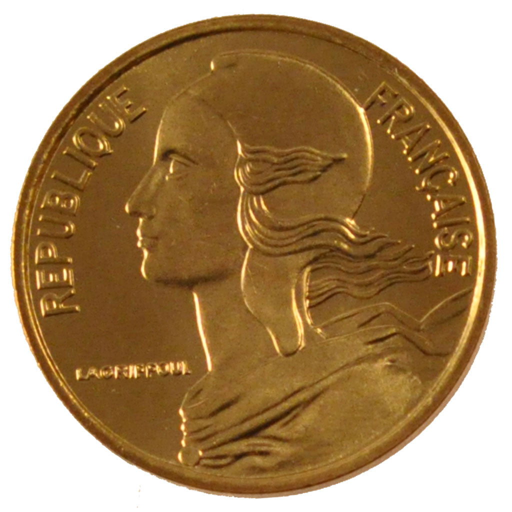 Francia, Marianne, 5 Centimes, 1969, Paris, FDC, Alluminio-bronzo, Gadoury:175