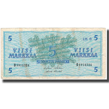 Banknote, Finland, 5 Markkaa, 1963, KM:106Aa, F(12-15)