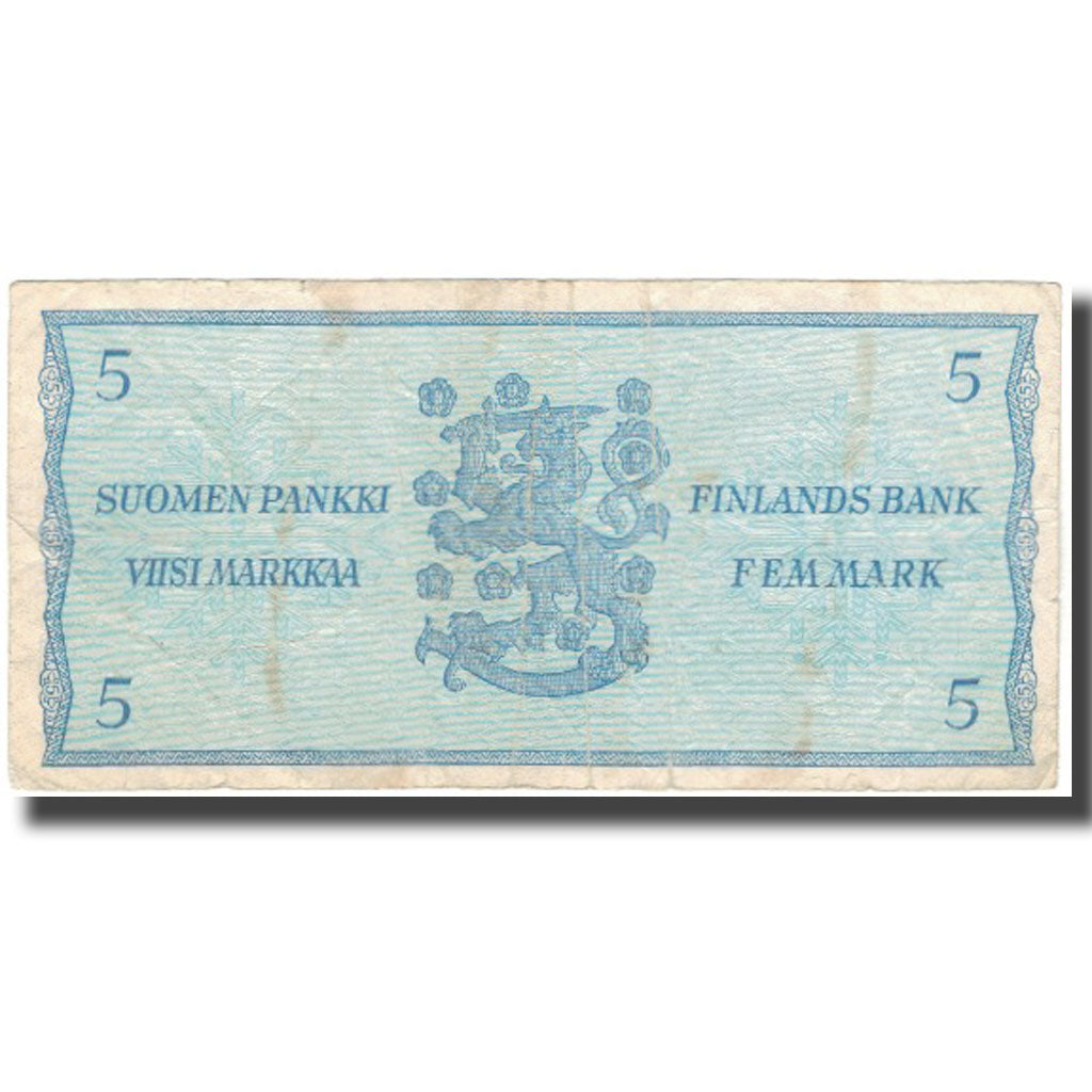 Banknote, Finland, 5 Markkaa, 1963, KM:106Aa, F(12-15)