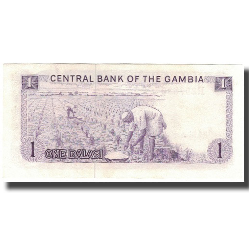 Banknote, The Gambia, 1 Dalasi, KM:4g, UNC(65-70)