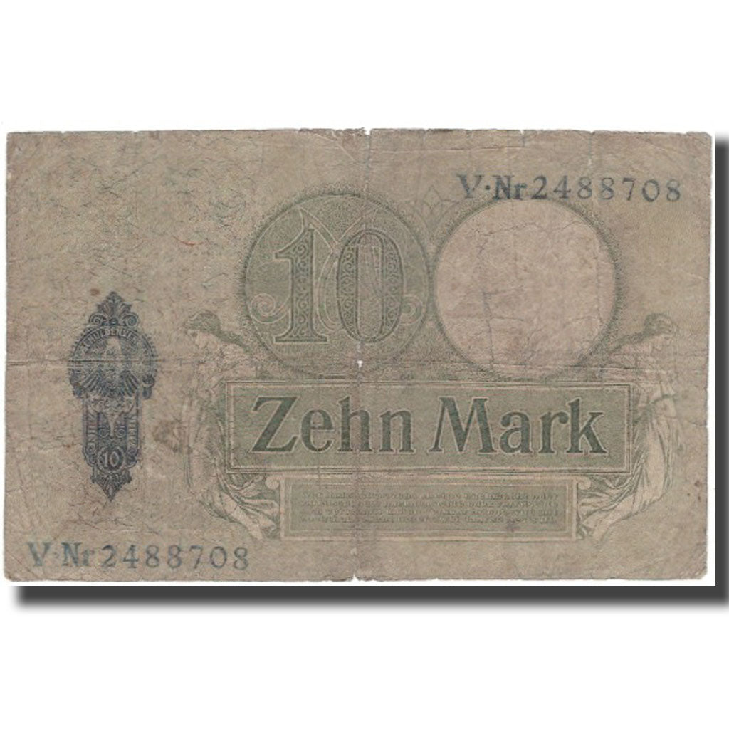 Banknote, Germany, 10 Mark, 1906, KM:9b, VG(8-10)
