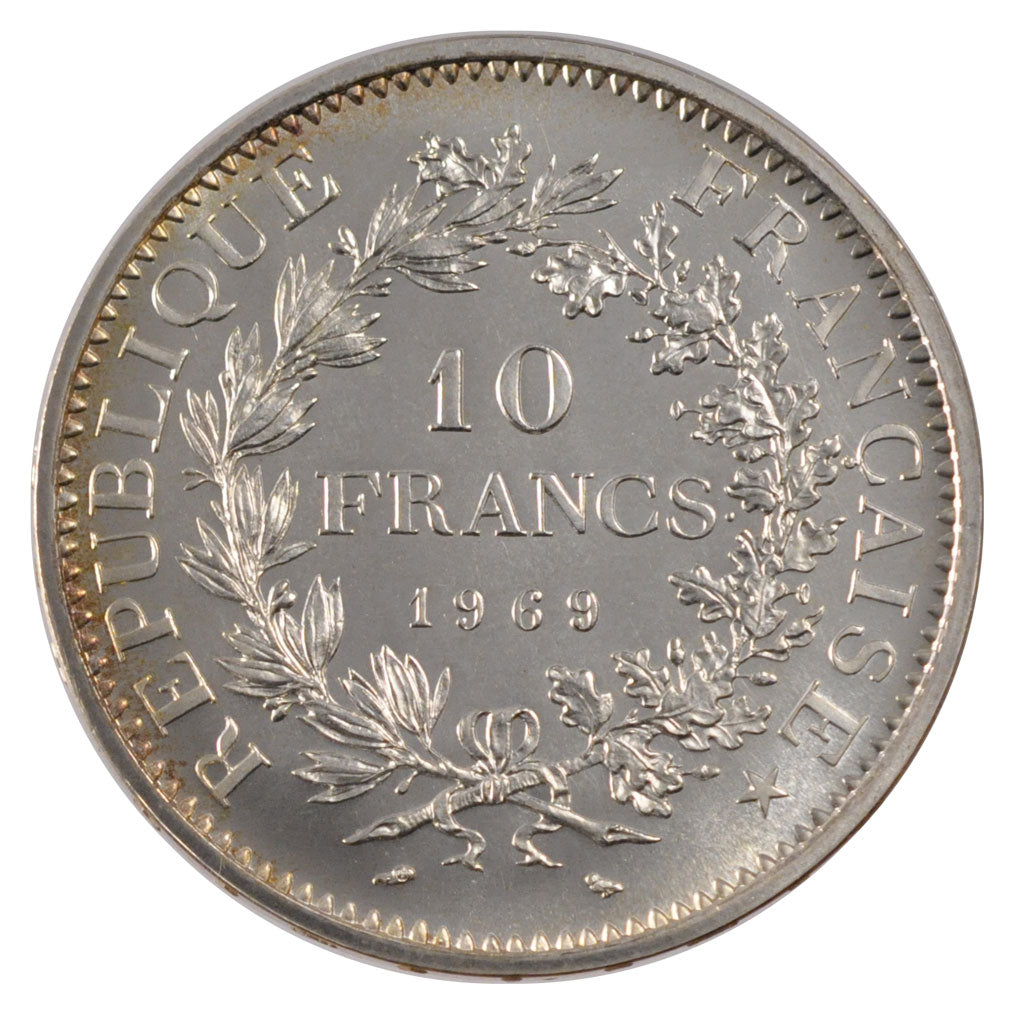 Francia, Hercule, 10 Francs, 1969, Paris, SPL, Argento, Gadoury:813