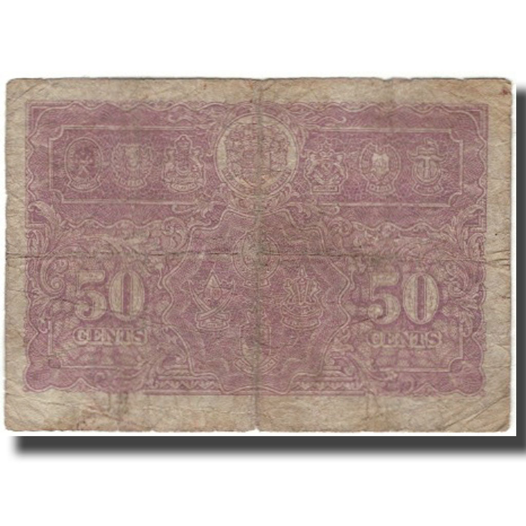 Banknote, MALAYA, 50 Cents, 1941-07-01, KM:10b, VG(8-10)