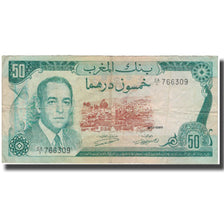 Banknote, Morocco, 50 Dirhams, 1970, KM:58a, F(12-15)