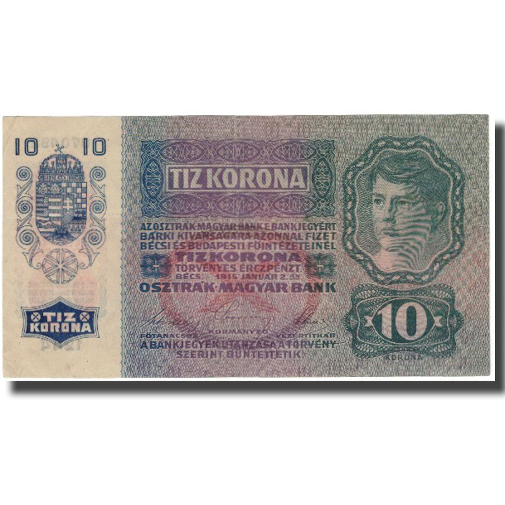 Banknote, Austria, 10 Kronen, 1915, KM:51a, AU(50-53)