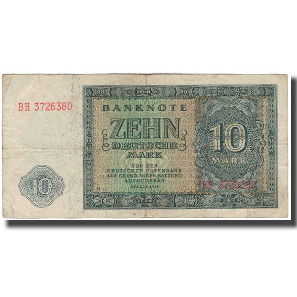 Banknote, Germany - Democratic Republic, 10 Deutsche Mark, 1948, KM:12b