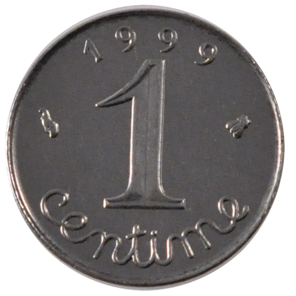 FRANCE, Épi, Centime, 1999, Paris, KM #928, MS(65-70), Stainless Steel, 15, ...