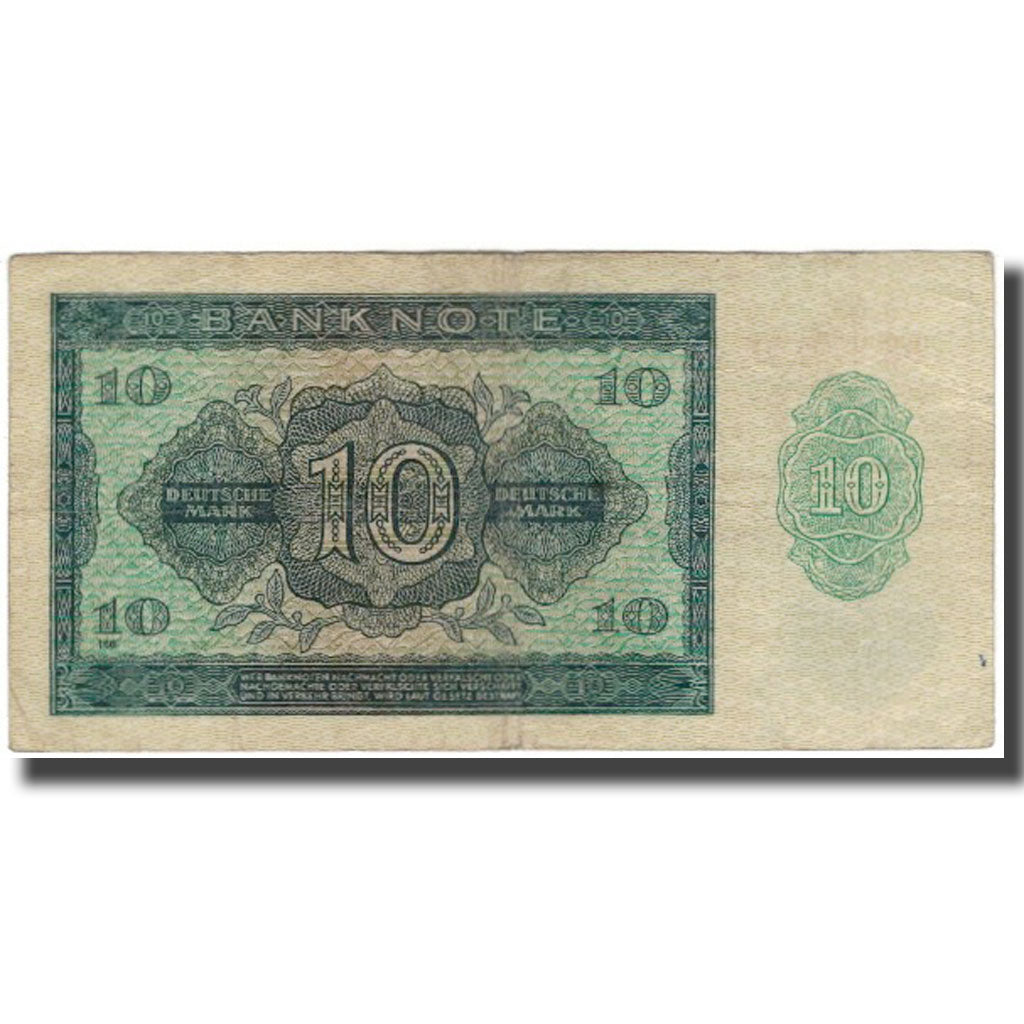 Banconote, Germania - Repubblica Democratica, 10 Deutsche Mark, 1948, KM:12b