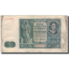 Banknote, Poland, 50 Zlotych, 1941, KM:102, VF(20-25)