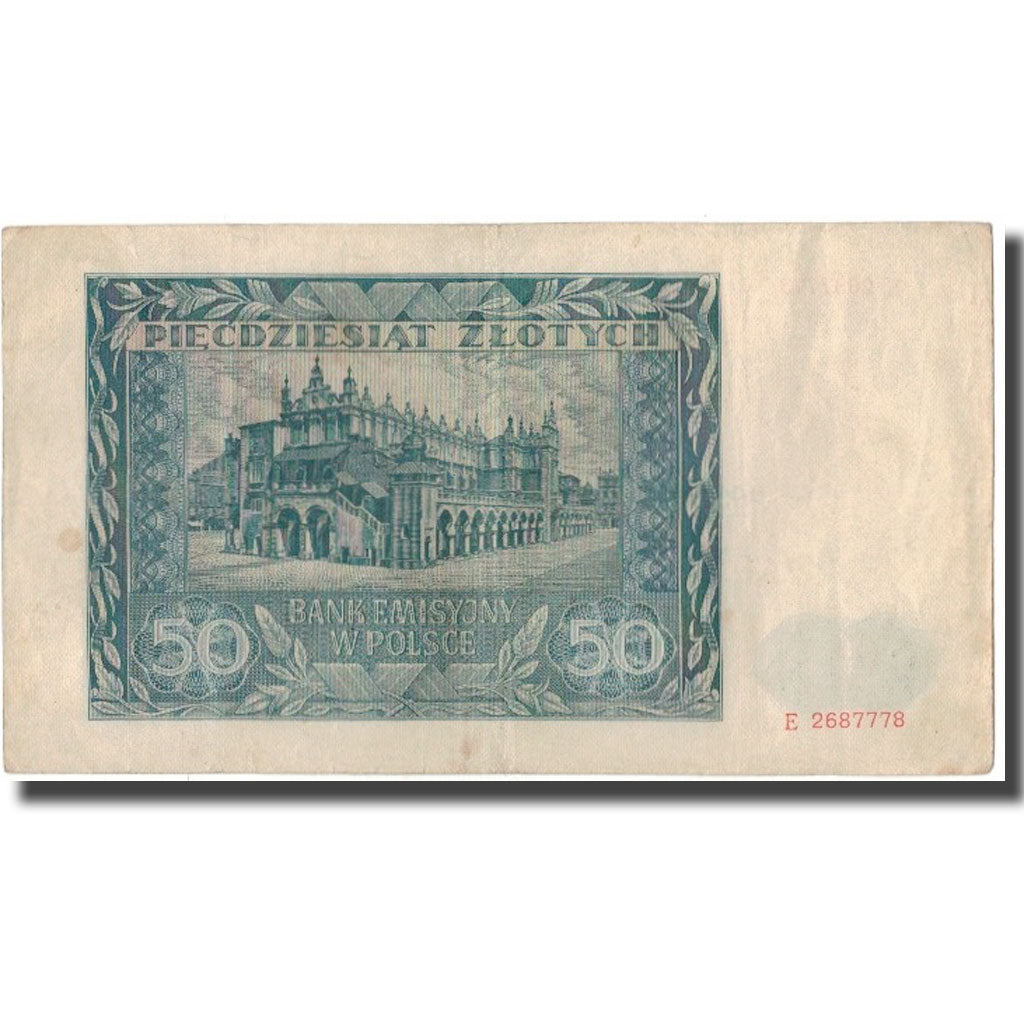 Banknote, Poland, 50 Zlotych, 1941, KM:102, EF(40-45)