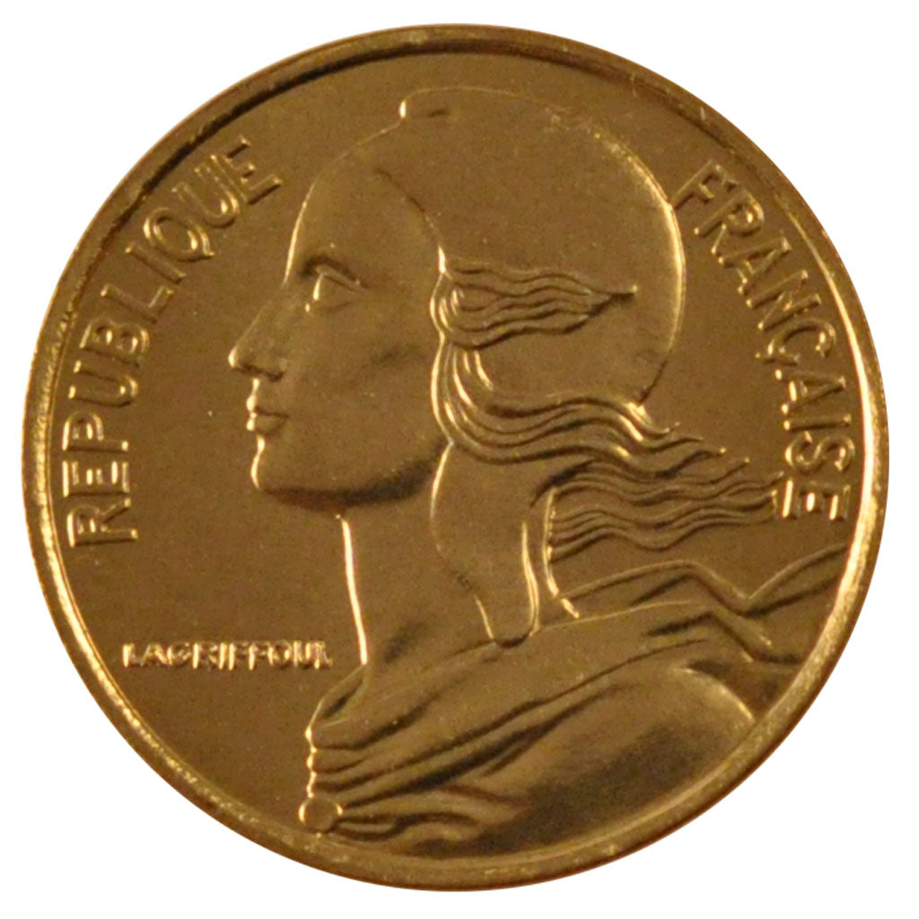 FRANCE, 5 Centimes, 1997, MS(65-70), Aluminium-Bronze, Gadoury #175, 2.00