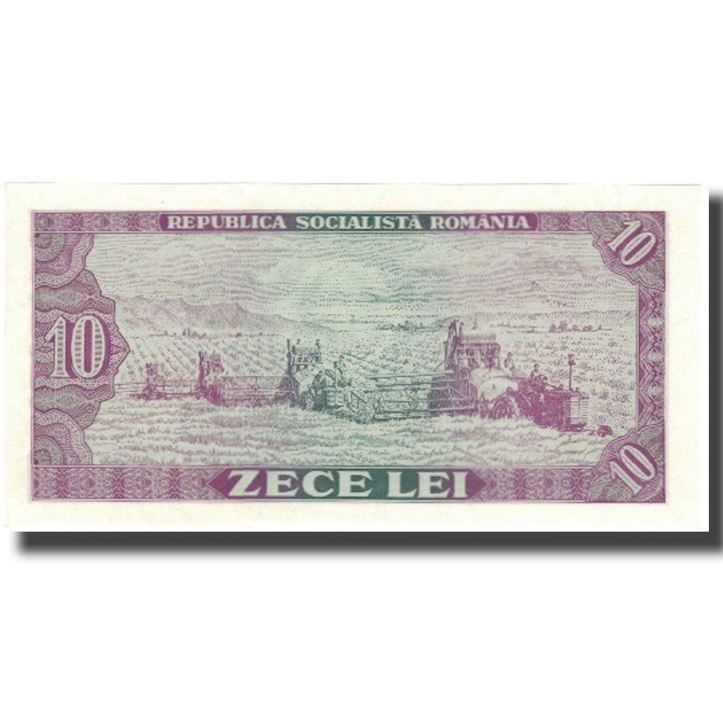 Geldschein, Rumänien, 10 Lei, 1966, KM:94a, UNZ