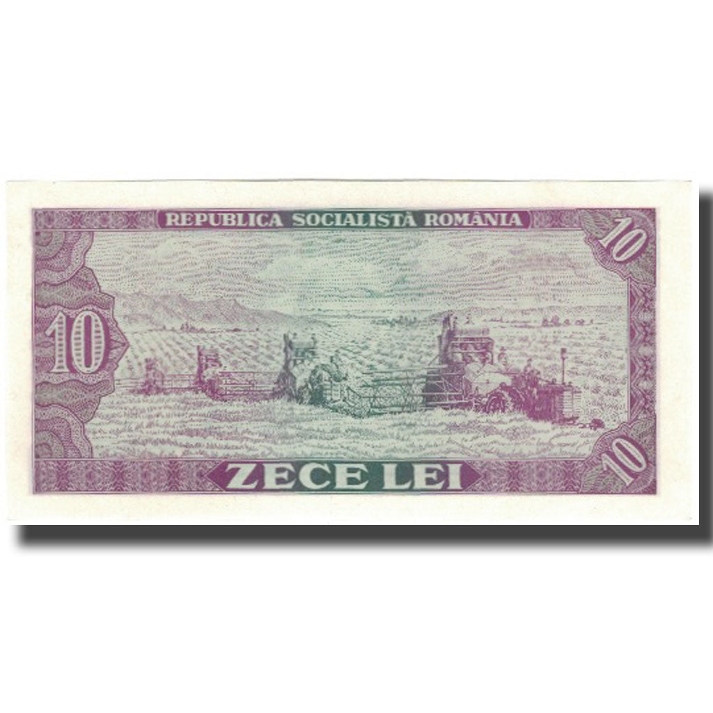 Nota, Roménia, 10 Lei, 1966, KM:94a, UNC(65-70)