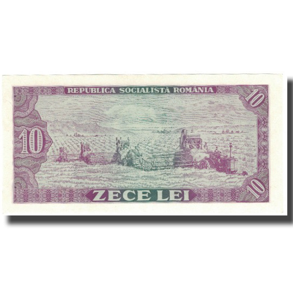 Biljet, Roemenië, 10 Lei, 1966, KM:94a, SPL+