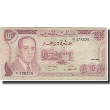 Biljet, Marokko, 10 Dirhams, 1970, KM:57b, B+