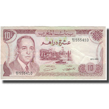 Geldschein, Marokko, 10 Dirhams, 1970, KM:57b, SS+
