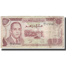 Geldschein, Marokko, 10 Dirhams, 1985, KM:57b, S
