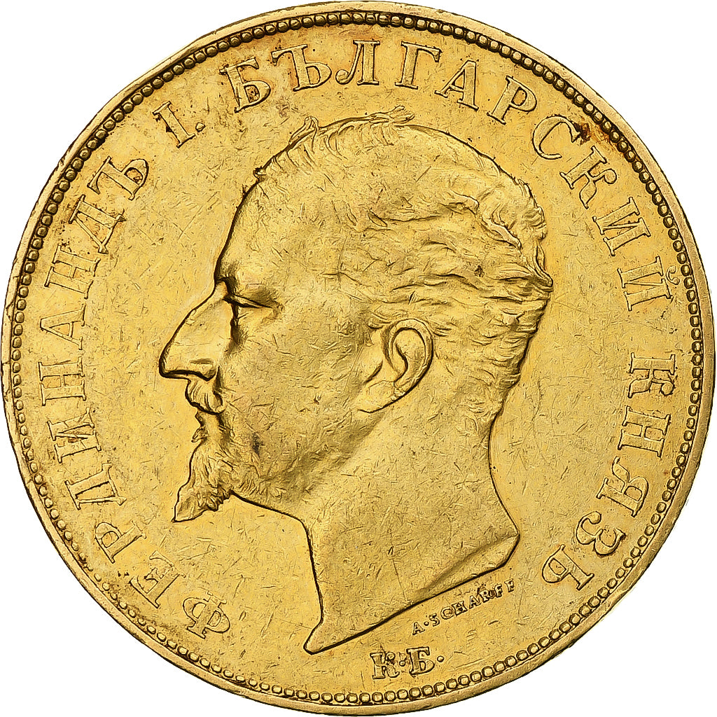 Bulgaria, Ferdinand I, 100 Leva, 1894, Kremnica, Gold, EF(40-45), KM:21