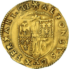 Itália, Duchy of Ferrara, Alfonso I d'Este, Scudo d'Oro, 1505-1534, Ferrara