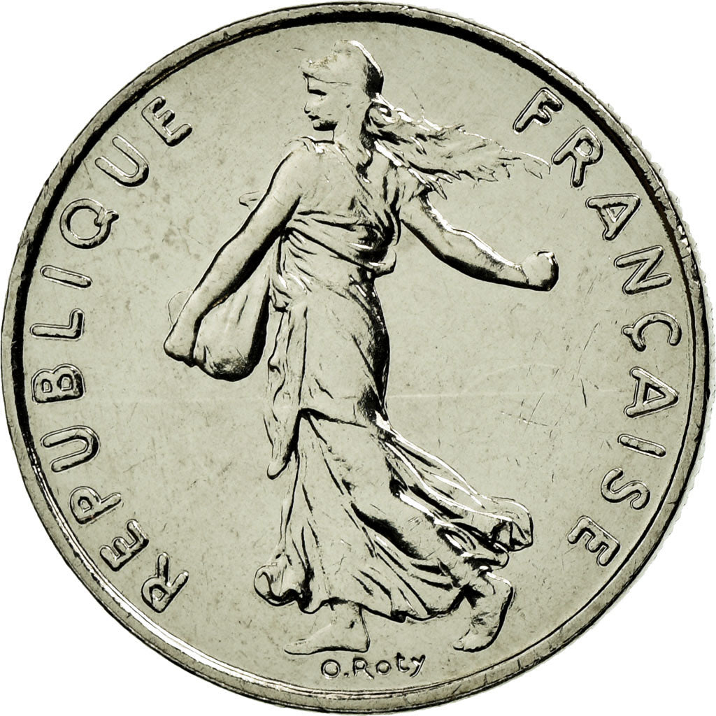Coin, France, Semeuse, 1/2 Franc, 1999, MS(65-70), Nickel, Gadoury:429