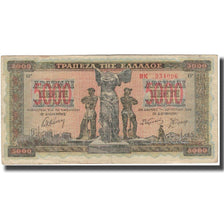 Banconote, Grecia, 5000 Drachmai, 1942, KM:119a, MB+