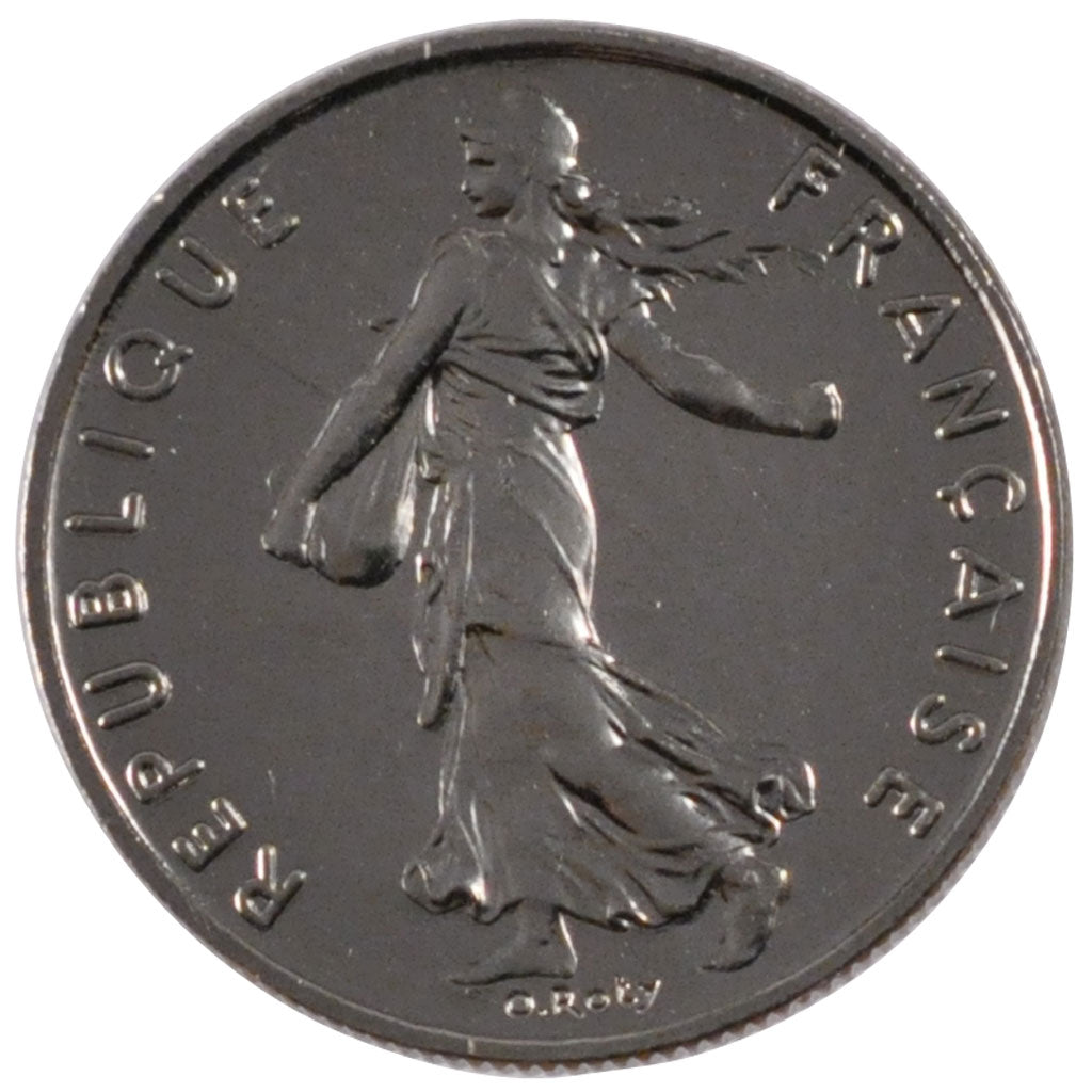 FRANCE, Semeuse, 1/2 Franc, 2000, Paris, KM #931.1, MS(65-70), Nickel, 19.5,...