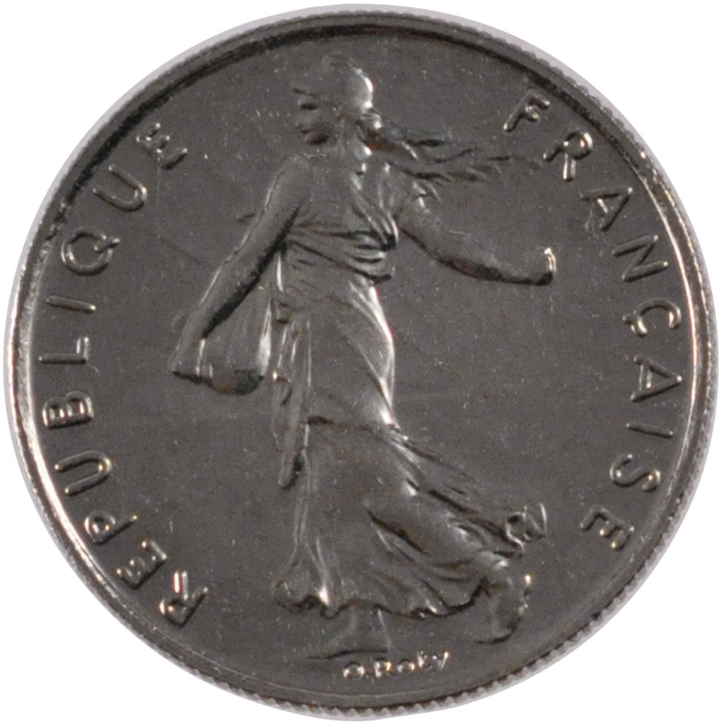 FRANCE, Semeuse, 1/2 Franc, 2001, Paris, KM #931.1, MS(65-70), Nickel, 19.5,...