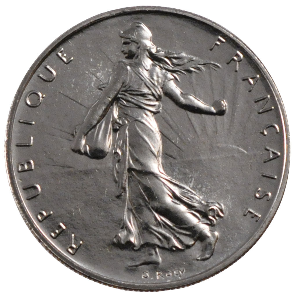 FRANCE, Semeuse, 1 Franc, 1997, Paris, MS(63), Nickel, 24, Gadoury #474, 6.00