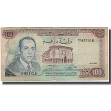 Biljet, Marokko, 100 Dirhams, 1970, KM:59a, B