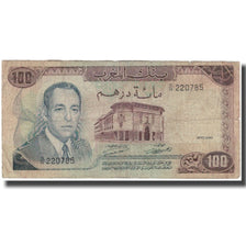 Biljet, Marokko, 100 Dirhams, 1970, KM:59a, B
