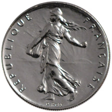 FRANCE, 1 Franc, 2001, MS(63), Nickel, Gadoury #474, 6.00