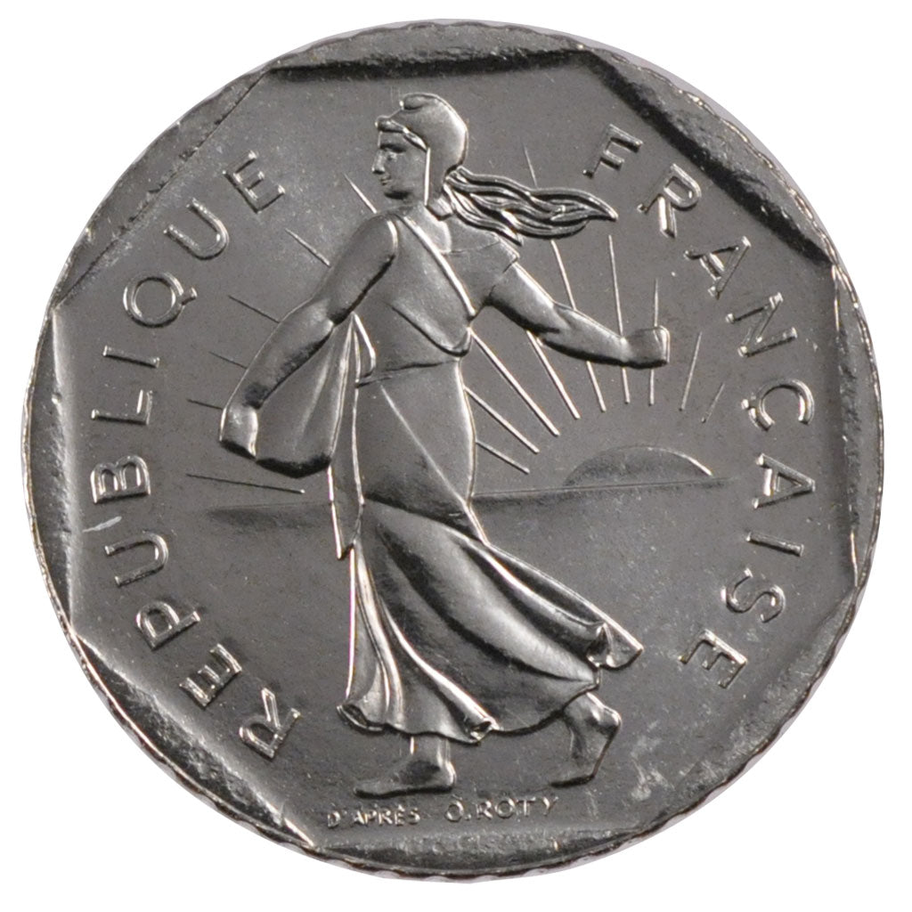 FRANCE, 2 Francs, 1997, MS(63), Nickel, Gadoury #547, 7.50