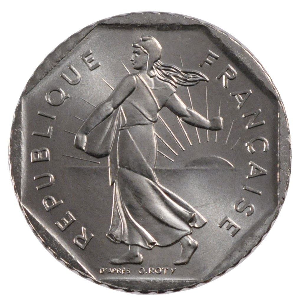 FRANCE, 2 Francs, 1998, MS(63), Nickel, Gadoury #547, 7.50