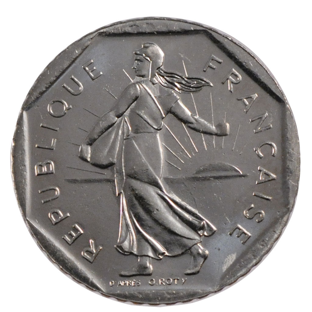 FRANCE, 2 Francs, 1999, MS(63), Nickel, Gadoury #547, 7.50