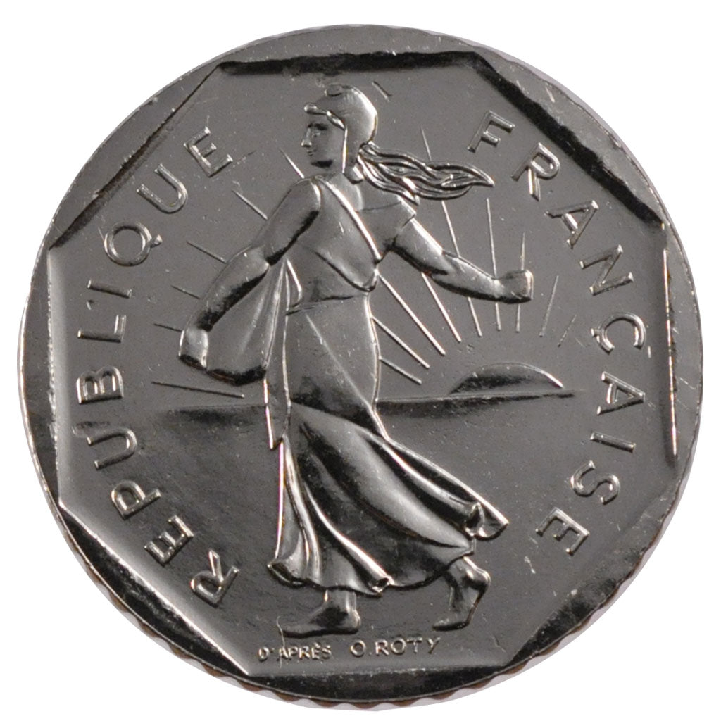 FRANCE, 2 Francs, 2001, MS(63), Nickel, Gadoury #547, 7.50