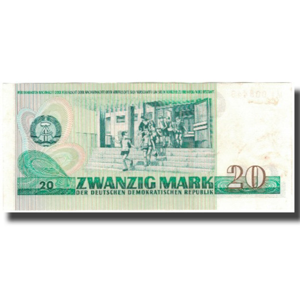 Banknote, Germany - Democratic Republic, 20 Mark, 1975, KM:29a, AU(50-53)