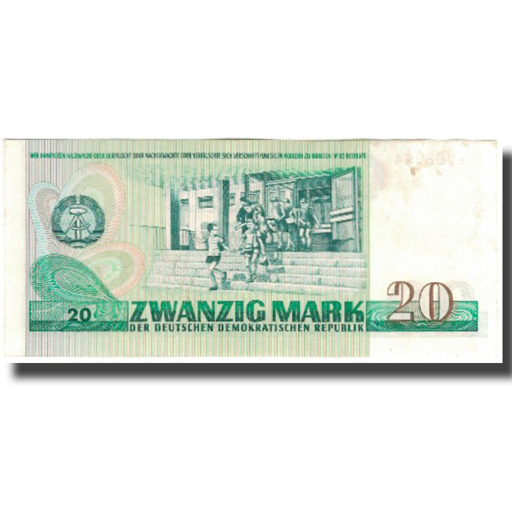Banknote, Germany - Democratic Republic, 20 Mark, 1975, KM:29a, AU(50-53)