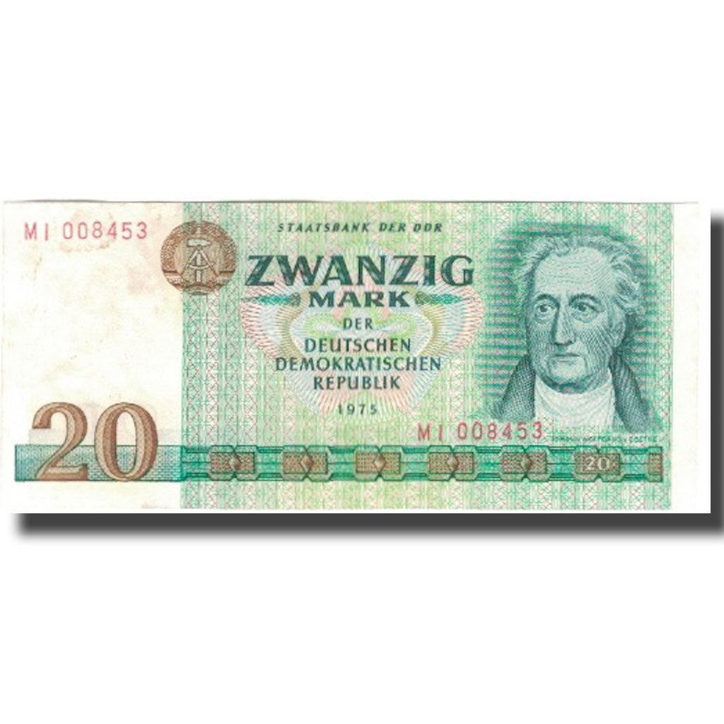 Banconote, Germania - Repubblica Democratica, 20 Mark, 1975, KM:29a, BB+