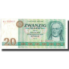 Banknote, Germany - Democratic Republic, 20 Mark, 1975, KM:29a, AU(50-53)