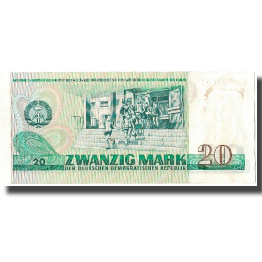 Banknote, Germany - Democratic Republic, 20 Mark, 1975, KM:29a, AU(50-53)