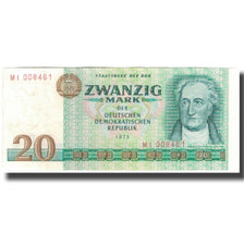 Banknote, Germany - Democratic Republic, 20 Mark, 1975, KM:29a, AU(50-53)