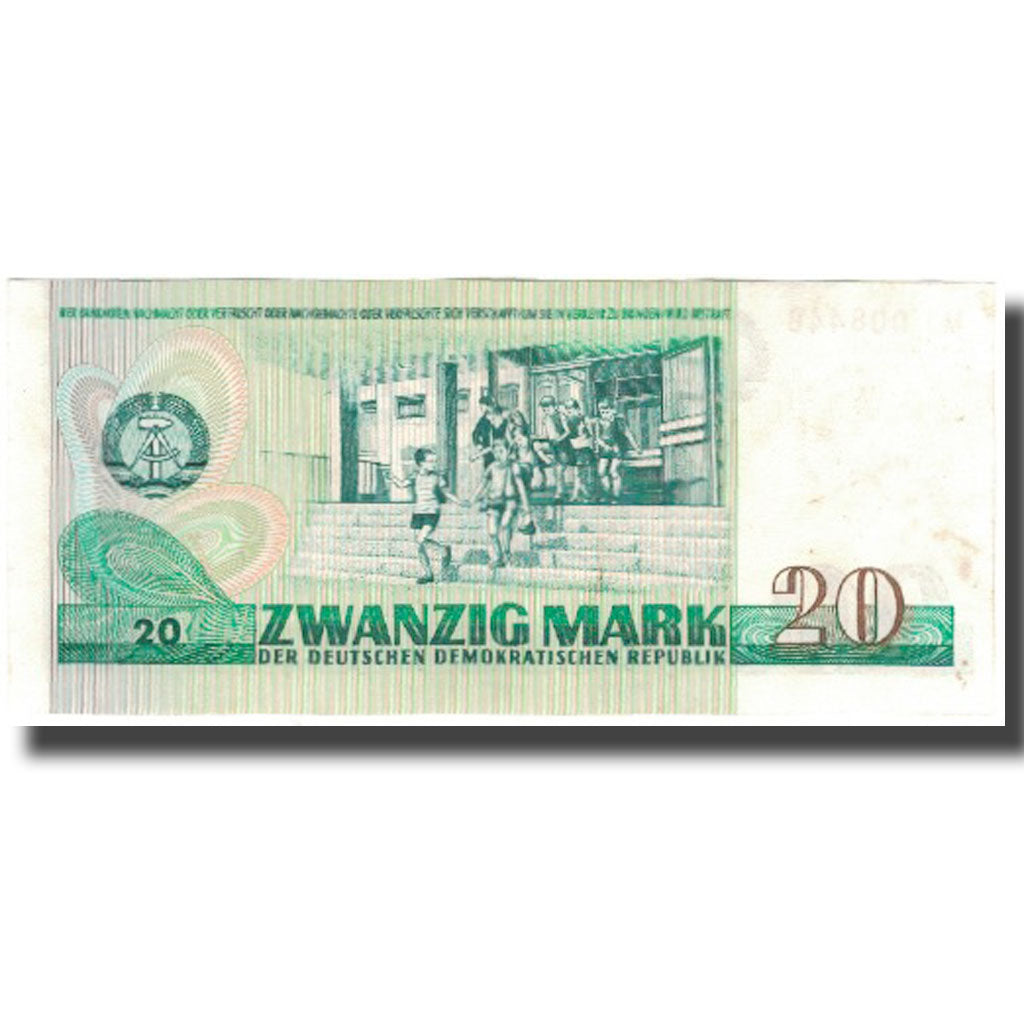 Banknote, Germany - Democratic Republic, 20 Mark, 1975, KM:29a, AU(50-53)