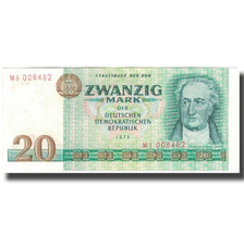 Banknote, Germany - Democratic Republic, 20 Mark, 1975, KM:29a, AU(50-53)