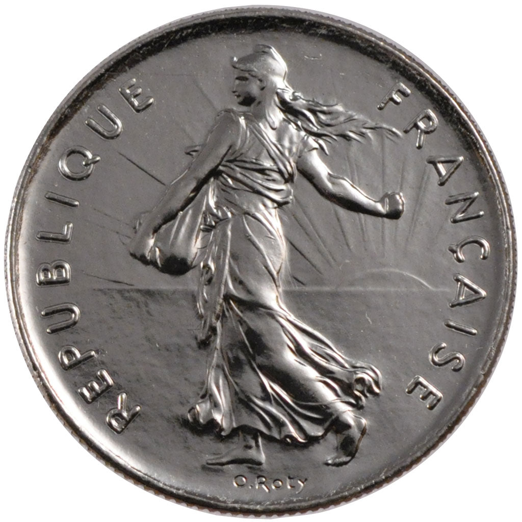 FRANCE, Semeuse, 5 Francs, 2000, Paris, KM #926a.1, MS(65-70), Nickel Clad...