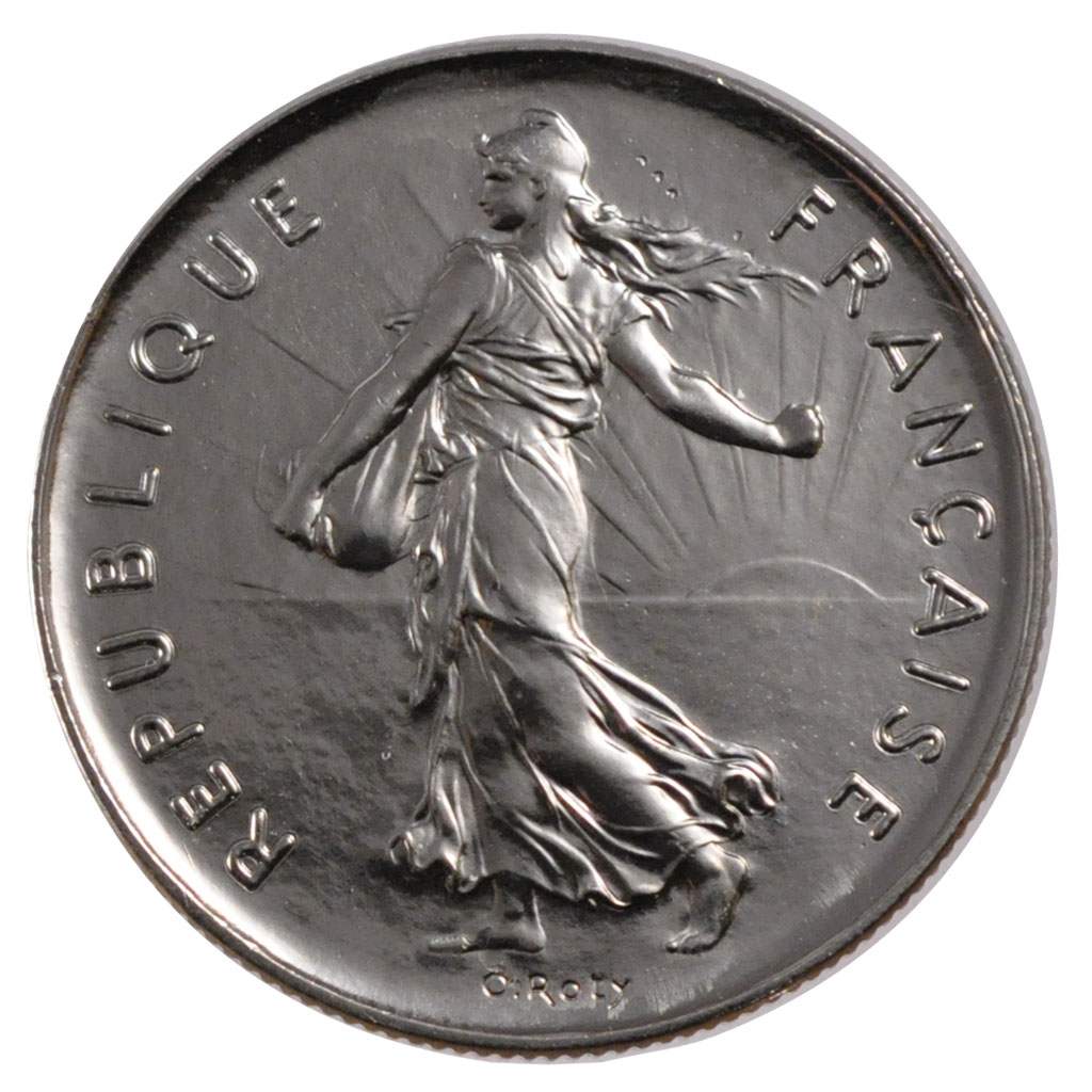 FRANCE, Semeuse, 5 Francs, 2001, Paris, KM #926a.1, MS(65-70), Nickel Clad...