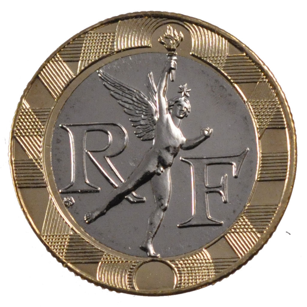 FRANCE, Génie, 10 Francs, 2001, KM #964.2, MS(65-70), Aluminum-Bronze, 23, G...