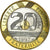 Coin, France, Mont Saint Michel, 20 Francs, 1997, MS(65-70), Tri-Metallic