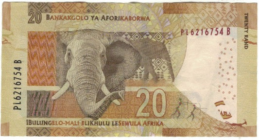 Banconote, Sudafrica, 20 Rand, BB